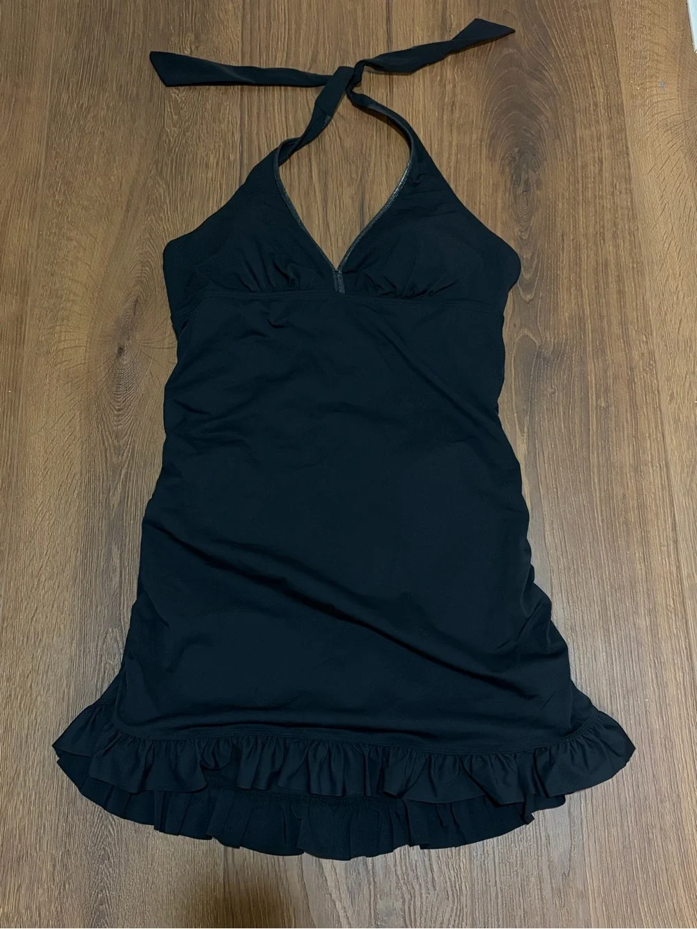Spanx Love Your Assets | New one piece halter swimsuit Women’s size XL Ruching